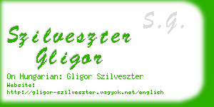 szilveszter gligor business card